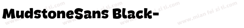 MudstoneSans Black字体转换
